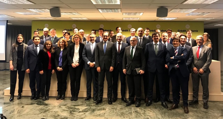 Els participants al Crèdit Andorrà Financial Institutions Event 2019.
